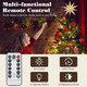 Lewondr Christmas Tree Topper Star, 13inch Xmas Tree Topper with LED Light Beads, Remote & USB Operated 10-Point Star Treetop for Home Christmas Tree Decoration, 6H Timer & 8 Lighting Modes, Silver