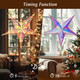 Lewondr 13" 2 Pack Star Outdoor Lights,Warm White Hanging Star Light Indoor with 6H Timer Function,8 Light Modes,Remote Control,USB Powered Lighted Tree Topper for Home Porch Patio Fireplac Lewondr 13" 2 Pack Star Outdoor Lights,Warm White Hanging Star Light Indoor with 6H Timer Function,8 Light Modes,Remote Control,USB Powered Lighted Tree Topper for Home Porch Patio Fireplac