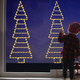 Outdoor Christmas Decorations Lights 4.6FT LED Christmas Lights, 175 LED Ladder Lights Christmas Wall Window Hanging Lights with 8 Modes&Memory Function for Home,Porch,Window,Wall Outdoor Indoor Decor