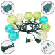 Indoor String Light 10 Nautical Fishing Floats Coastal Buoy Beach Theme Decoration for Bedroom Bathroom Window Christmas Tree, 7.92Ft Indoor Outdoor Use
