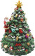 Lightahead Musical Revolving Christmas Tree with Santa Claus and Christmas Music Playing in Poly Resin