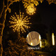 LIGHTSHARE 18" Starburst Light Lighted Ball 120 LED Firework Lights Warm White Twinkle Hanging Ball Dual-use for Patio Walkway Pathway Decoration Indoor/Outdoor