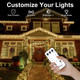 LIGHTSHARE 1000LED 328FT String Lights Warm White, 8 Modes 30V Plug in Fairy Lights with Remote Control for Home Garden Yard Christmas Wedding Holiday Party Thanksgiving Festival Decoration