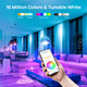 Linkind Color Changing Smart WiFi Light Bulbs, Work with Alexa & Google Home, A19 E26 Dimmable RGBTW Bulbs, No Hub Needed, 800 Lumen, 2.4Ghz WiFi, 6 Pack