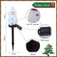 Solar Christmas Snowman Pathway Lights, 4 PCS Snowman Xmas Lights with Stake Snowman Santa Lights Christmas Outdoor Decoration for Garden Patio Yard Porch (Snowman A)