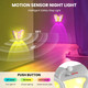 LOFTEK Butterfly Night Light for Kids - Motion Sensor Rechargeable LED Night Light, Color Changing Nightlight with Magnetic Stick-on Wall, Bathroom. Hallway, Bedroom, Home Decor for Christmas, Green4
