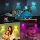 LOFTEK Butterfly Night Light for Kids - Motion Sensor Rechargeable LED Night Light, Color Changing Nightlight with Magnetic Stick-on Wall, Bathroom. Hallway, Bedroom, Home Decor for Christmas, Green4