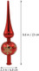 LOGOFUN 2Pcs Christmas Tree Topper Glass Spherical Treetop Hand Painted Tree Ornament Xmas Party Decorations (Red) LOGOFUN 2Pcs Christmas Tree Topper Glass Spherical Treetop Hand Painted Tree Ornament Xmas Party Decorations (Red)