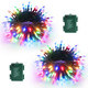 Lomotech Battery Operated Christmas Lights - 2 Pack Total 32ft 100LED Battery String Lights 8 Modes Waterproof with Timer for Home, Garden, Party, Holiday, Christmas Tree Decoration (Multicolor)
