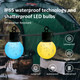 Outdoor Patio Lights RGB String Lights: Waterproof with Remote Control LED Outdoor String Lights - 33FT Christmas Halloween String Lights - Outdoor Color Changing Lights with 15 Shatterproof Bulbs