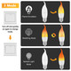 Lpraer 6 Pack E26 LED Flame Effect Light Bulbs 3 Modes Flickering Flame Tip Candelabra Light Bulbs Warm White Chandelier Bulbs for Easter Halloween Lpraer 6 Pack E26 LED Flame Effect Light Bulbs 3 Modes Flickering Flame Tip Candelabra Light Bulbs Warm White Chandelier Bulbs for Easter Halloween