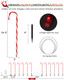 Luditek 29" Christmas Candy Cane Pathway Markers Set of 12 Christmas Outdoor Outside Decorations Lights 8 Blinking Modes Indoor Holiday Xmas Yard Patio Garden Walkway Decor Luditek 29" Christmas Candy Cane Pathway Markers Set of 12 Christmas Outdoor Outside Decorations Lights 8 Blinking Modes Indoor Holiday Xmas Yard Patio Garden Walkway Decor