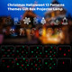 Christmas Halloween 13 Patterns Themes Box Projector Lamp，Led Projector Lights with Remote Control，IP65 Waterproof Garden Decoration Lights,Indoor Outdoor Holiday Decor,Festival s