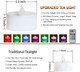 2.2" Flameless Tea Light, Colorful Christmas Flickering Candles with Remote, Battery Operated Led Candles, Electric Candles for Votive Holder, Wedding Lights, Window Candles Thanksgiving Day