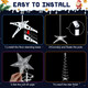 Macarrie 2 Pack 6 Ft Spiral Christmas Trees Outdoor Light Up Christmas Tree 125 LEDs Plug in Tree Decor Cone Tree Decoration with Star Tree Topper for Christmas Outside Yard Porch Home (Multi Color) Macarrie 2 Pack 6 Ft Spiral Christmas Trees Outdoor Light Up Christmas Tree 125 LEDs Plug in Tree Decor Cone Tree Decoration with Star Tree Topper for Christmas Outside Yard Porch Home (Multi Color)