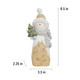 Snowman Christmas Decorations Christmas-Tree Lighted - Snowman Figurines Ornaments with LED Lights Merry Resin Holiday Light Up Snowman Indoor Decor 3.5 2.25 8.5 in man House Studio