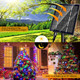 Solar Christmas Lights Outdoor Waterproof, 400LED 137FT Solar String Lights with Remote, Solar Fairy Lights, 19 Modes Solar Christmas Lights for Yard Tree Garden Outdoor Christmas Decoration