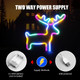 Neon Sign Deer LED Light Wall Decor Light Up Acrylic Colorful Neon Light for Bedroom, Kids Room, Living Room, Bar, Party, Christmas, Halloween