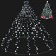 Christmas Tree Lights Christmas Lights Outdoor Indoor 400Led 9.84Ft 10 Lines Christmas Lights with 8 Modes And Timer, Fairy Tree Lights for Wedding Home Party 6Ft - 9Ft Xmas Tree Decor(CoolWhite)