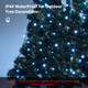 Christmas Tree Lights Christmas Lights Outdoor Indoor 400Led 9.84Ft 10 Lines Christmas Lights with 8 Modes And Timer, Fairy Tree Lights for Wedding Home Party 6Ft - 9Ft Xmas Tree Decor(CoolWhite)