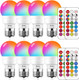 MELPO LED Color Changing Light Bulb with Remote Control, 5W 40W Equivalent, 500LM, 5700K,E26 Dimmable RGB Light Bulbs for Birthday Party/KTV Decoration/Household/Bar/Wedding (Pack of 8) MELPO LED Color Changing Light Bulb with Remote Control, 5W 40W Equivalent, 500LM, 5700K,E26 Dimmable RGB Light Bulbs for Birthday Party/KTV Decoration/Household/Bar/Wedding (Pack of 8)
