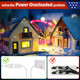 Meonum Replacement Cord Light with 2 Bulbs, Christmas Halloween Village Light with Outlet and Spare Fuse, 0.6W LED Plug in Crafts House Decor Accessories White Indoor String Lights(4 Pack)