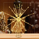 Meonum 16in Christmas Tree Topper with LED Light, 25 of 100 Lights Twinkle, Christmas Tree Star Topper for Christmas Tree Decor, Universal Size for Any Tree, Lightweight & Easy to Install(Golden)