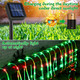 Meonum Solar Christmas Rope Lights Outdoor, 33 ft 100 LED 8 Modes Solar String Lights, Solar Powered Waterproof Tube Lights for Christmas Tree Garden Fence Yard Party Outdoor (Red, Green,2 Pack)