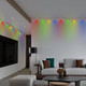 Permanent Outdoor Christmas Lights,50ft 36LED Eaves Lights with Remote,8 Modes Waterproof Outdoor Eave Connectable Christmas String Lights for Outdoor,Indoor,Party,Christmas (Multi-colored)