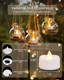 LED Candles with Remote and Timer, 12PCS Flameless Tea Lights Candles Battery Operated, Remote Control Tea Lights with 6/8 H Timer for Halloween Christmas Holiday Warm White