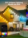 Minetom Permanent Outdoor Lights, 100FT Smart String Lights APP Control, 72 LED Eaves Lights with DIY Scene Mode, IP67 Waterproof Christmas Lights for Outdoor Decor, Work with Alexa, Google Assistant