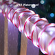 Minetom Christmas Lights Outdoor, 66 FT 400 LED Candy Canes Rope Lights Outdoor with 8 Lighting Modes, Waterproof Christmas Lights Outdoor Decoration, Rope Lights for Outside Indoor Tree, Pure White