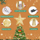 Mrrihand Christmas Tree Topper Lighted with 6 Projection Modes, Christmas Star Tree Topper Built-in LED Rotating Lights, Gold 3D Glitter Dynamic Projection for Christmas Tree Decorations