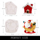 Christmas Silicone Fondant Mold, Santa Claus Chocolate Molds, Sled with , Christmas Tree for Christmas Cake Decoration, Cake Toppers, Candy Sugarcraft, Clay Resin