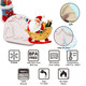 Christmas Silicone Fondant Mold, Santa Claus Chocolate Molds, Sled with , Christmas Tree for Christmas Cake Decoration, Cake Toppers, Candy Sugarcraft, Clay Resin