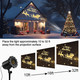 3D Dynamic Christmas Projector Lights Outdoor Indoor- Santa in Sleigh Christmas Decorations,Waterproof Holiday Projector Lights for Window Ground Roof Wall Yard Xmas Decor