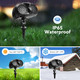 Outdoor Snowflake Projector Lights, IP65 Christmas Snow Projector, Rotating Dynamic Snow Landscape Projection Lamp with Remote Control, for Halloween, Xmas, Year, Parties, Weddings, and Patios