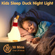 LED Duck Night Light for Baby Nursery Toddler, Fun Dream Duck Light Silicone Squishy Duck Lamp, Rechargeable Bedside Touch Lamp Christmas s Room/House Décor for Kids
