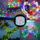 NBGRLVS Multicolored Fairy String Lights - 100 LED 33 FT Phone App Control Silver Wire String Lights，Perfect for Crafts DIY Christmas Party Home Decorations