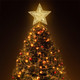 Christmas Tree Topper LED Star Battery Operated Treetop Decoration (Gold)