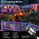 Multicolor Christmas Lights Outdoor, 66ft 640 LED Icicle Lights for Outside House with Connectable Clear Wire 8 Modes Timer, Plug in Waterproof for Yard Tree Eaves Party Room Indoor Holiday Decoration