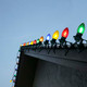 NIOSTA C9 LED Quick Clip Christmas Lights,50ft Outdoor Waterproof Christmas Lights for House Gutter,Roof Shingle,Tile,and Wood Fence,Multicolored