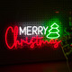 Merry Christmas Neon Sign Christmas LED Sign Light Christmas Lights for Wall Decor Bar Pub Club Home Bedroom Office Restaurant Christmas Decorations Christmas Party Art Wall Decorative Night Light