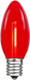 ‎Novelty Lights 25PK C9 LED Plastic Filament Outdoor Christmas Replacement Bulbs LED Christmas Bulbs, Led Bulbs, Replacement Outdoor Light Bulbs, C9 Light Bulbs (Red)