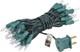 Novelty Lights 35 Light Clear Christmas Craft Mini Light Set, Non-Connectable, Green Wire, 13.5' Long