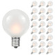 Novelty Lights 25 Pack G40 Frosted White Outdoor Globe Bulbs, Light Bulbs Glass Incandescent Bulbs With 3000 Hour Lifespan, Globe String Lights Replacement Bulbs Novelty Lights 25 Pack G40 Frosted White Outdoor Globe Bulbs, Light Bulbs Glass Incandescent Bulbs With 3000 Hour Lifespan, Globe String Lights Replacement Bulbs