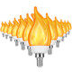 E12 Flame Bulbs 12 Pack, 3 Mode LED Candelabra 2.0 Watt Warm White Chandelier 1800k Candle Light Bulbs, Flame Tip for Christmas Party Decorations E12 Flame Bulbs 12 Pack, 3 Mode LED Candelabra 2.0 Watt Warm White Chandelier 1800k Candle Light Bulbs, Flame Tip for Christmas Party Decorations