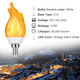 E12 Flame Bulbs 12 Pack, 3 Mode LED Candelabra 2.0 Watt Warm White Chandelier 1800k Candle Light Bulbs, Flame Tip for Christmas Party Decorations E12 Flame Bulbs 12 Pack, 3 Mode LED Candelabra 2.0 Watt Warm White Chandelier 1800k Candle Light Bulbs, Flame Tip for Christmas Party Decorations