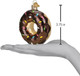 Old World Christmas Chocolate Frosted Donut Glass Blown Ornament for Christmas Tree