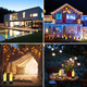 Solar Christmas Candles Lights Outdoor, 4 Pack LED Flameless Candles with Flickering lighting, Waterproof Solar Outdoor Lights for Camping Garden Landscape Yard Thanksgiving Holiday Decorations